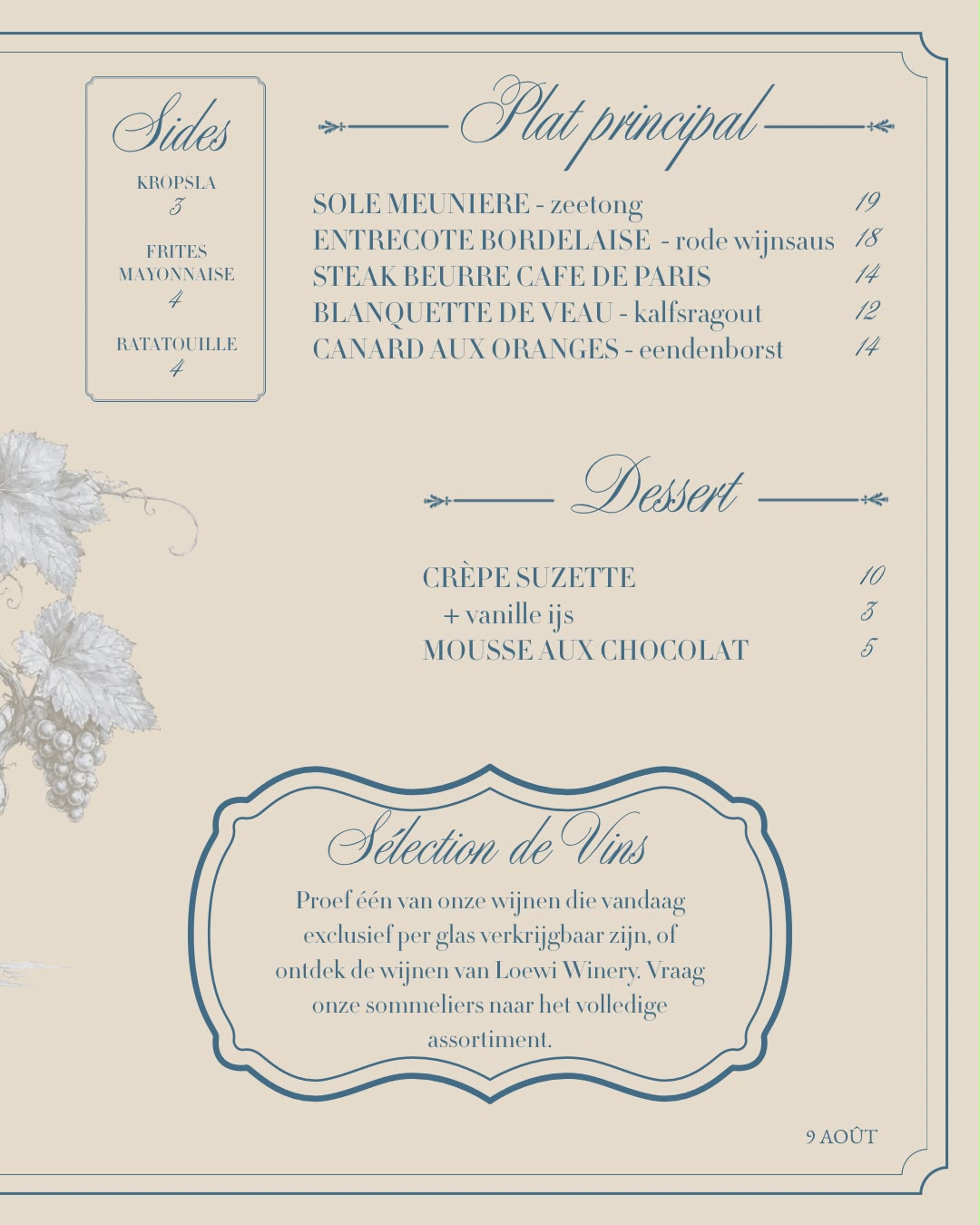 Menu Le bon dimanche x loewi pagina 2